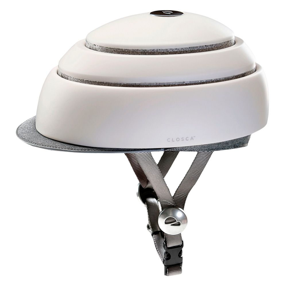 Closca Fuga Kokoon Taittettava Kypärä – Valkoinen 1 Closca Fuga Kokoon Taittettava Kypärä – Valkoinen