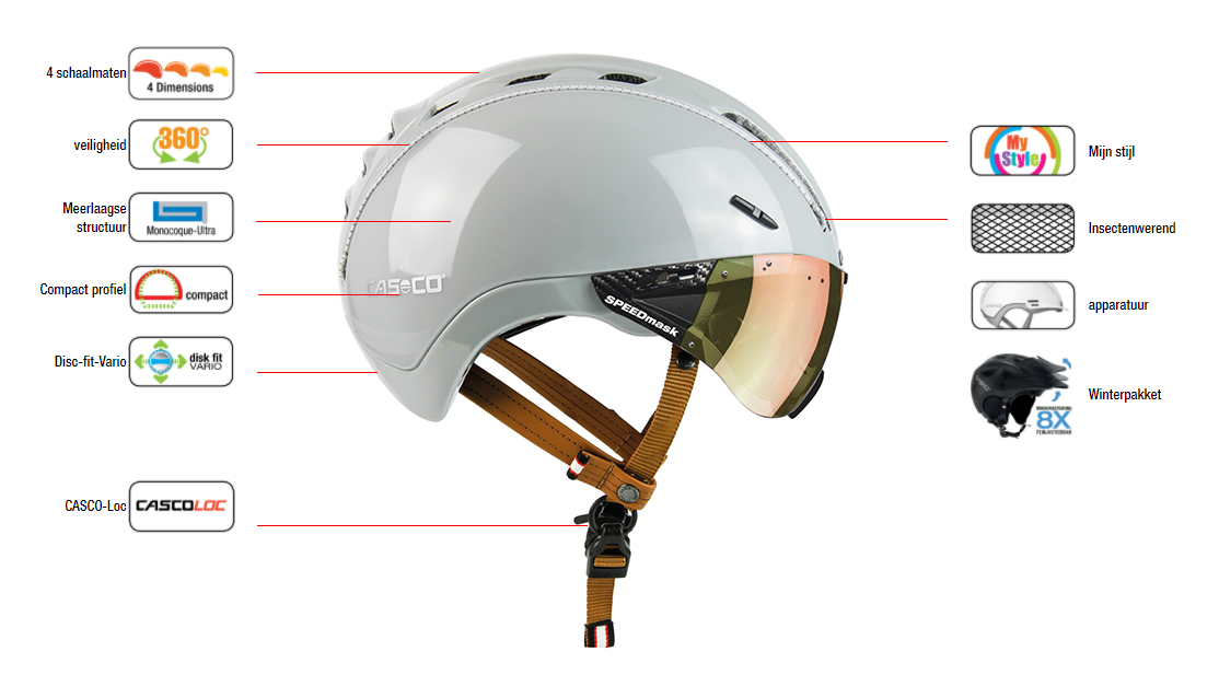 Casco Roadster Plus Kypärä Ajomaskilla – Punainen 5 Casco Roadster Plus Kypärä Ajomaskilla – Punainen - Image 5