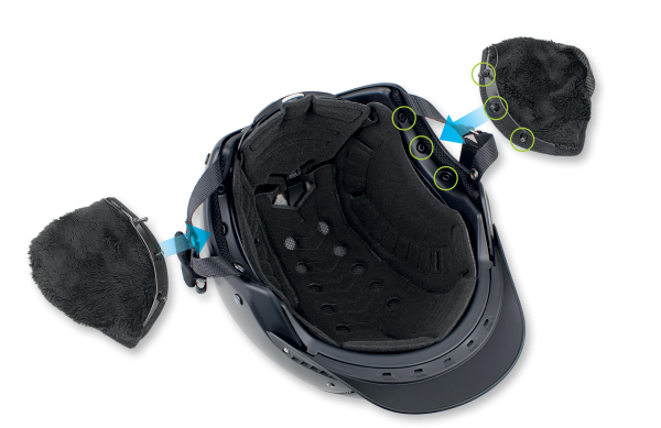 Casco Winter Kit Korvaläpät Roadster-kypärään 2 Casco Winter Kit Korvaläpät Roadster-kypärään - Image 2