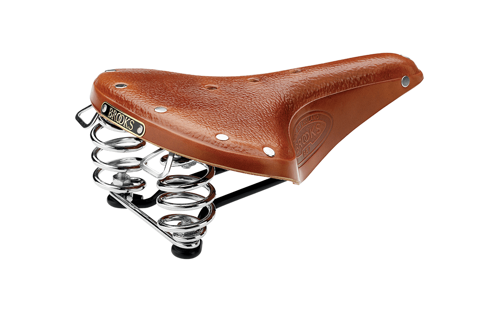 Brooks B67 Nahkasatula Hunajan Ruskea 1 Brooks B67 Nahkasatula Hunajan Ruskea